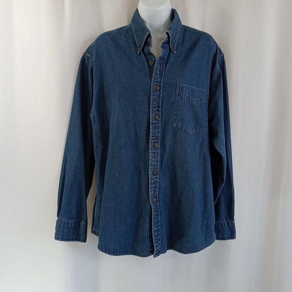Club Room By Charter Club Shirt Women's Size Medium Denim * - Picture 2 of 16